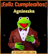 Meme feliz cumpleaños Agnieszka